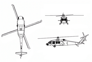 300px SIKORSKY UH 60A BLACK HAWK Tổng quát trực thăng UH 60 Black Hawk